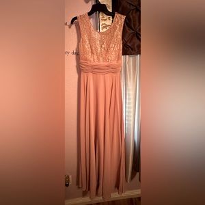 Blush evening dress/gown: Bridesmaid